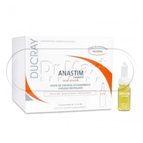 DUCRAY Anastim roztok proti vypadávání vlasů 8x7,5ml