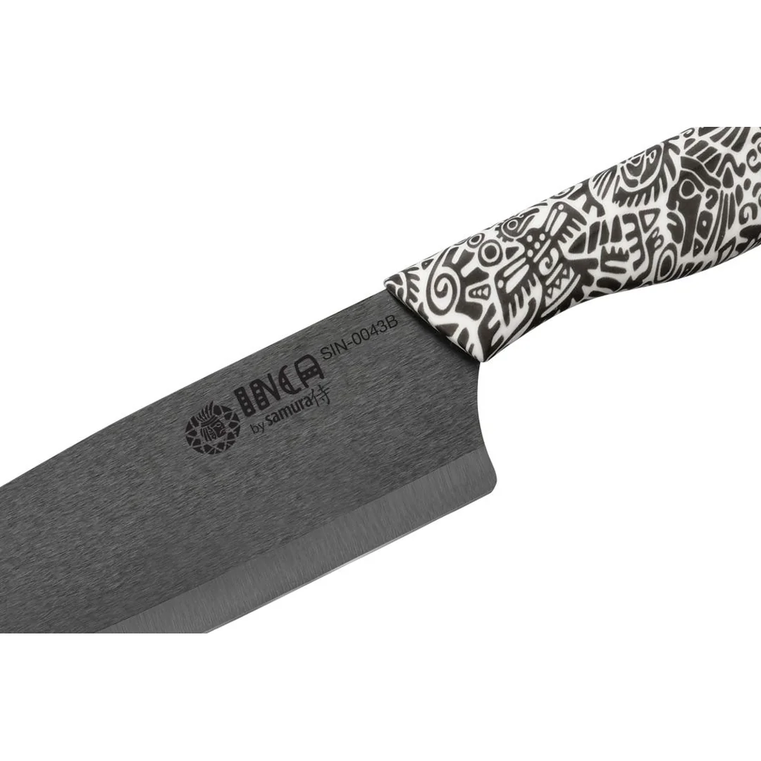 Samura INCA Nakiri keramický nůž 16,5 cm s čepelí z černé zirkonie (SIN-0043B)