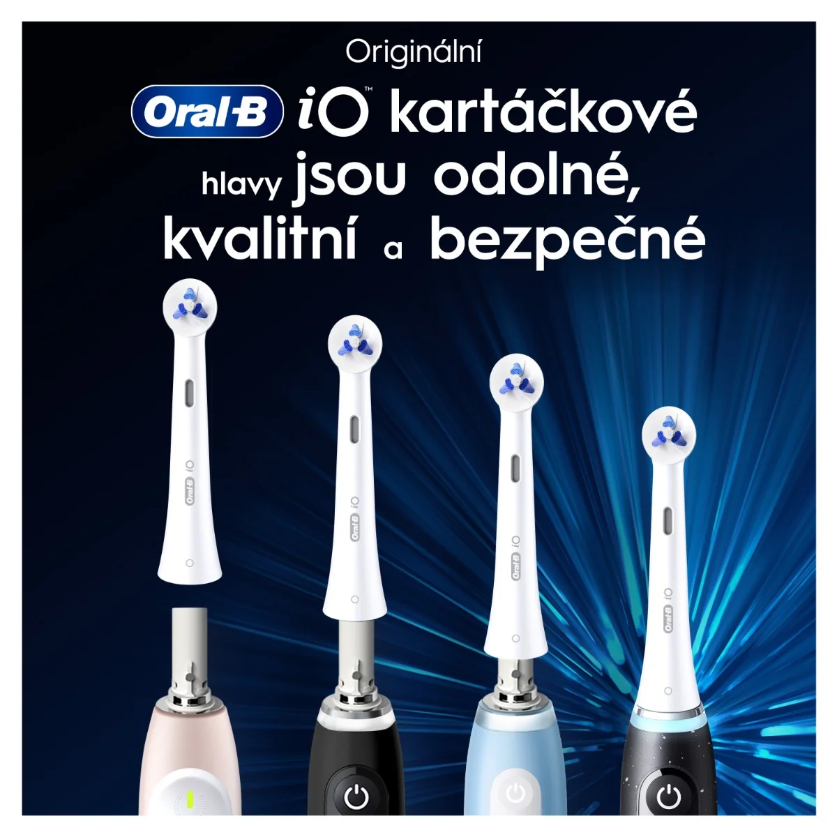 Oral-B iO Interdental Clean kartáčkové hlavy 2 ks bílé