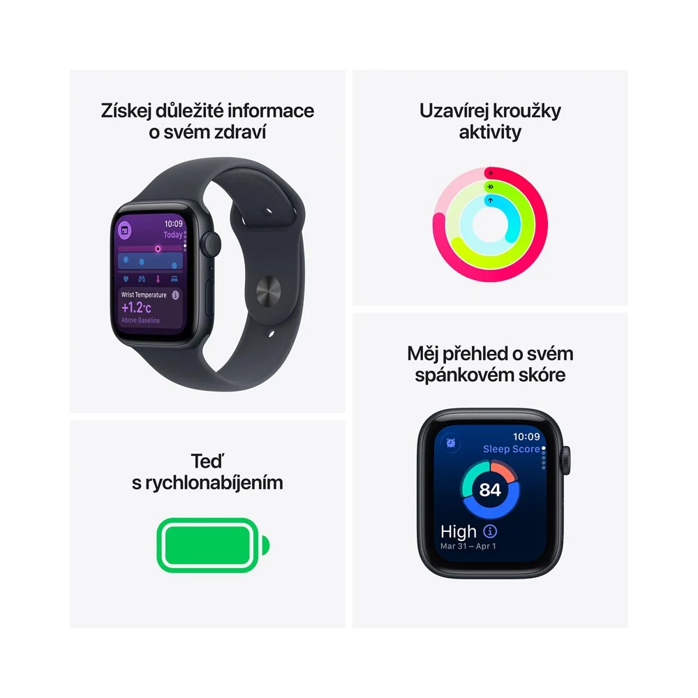 Apple Watch SE 3 40 mm sportovní řemínek M/L chytré hodinky