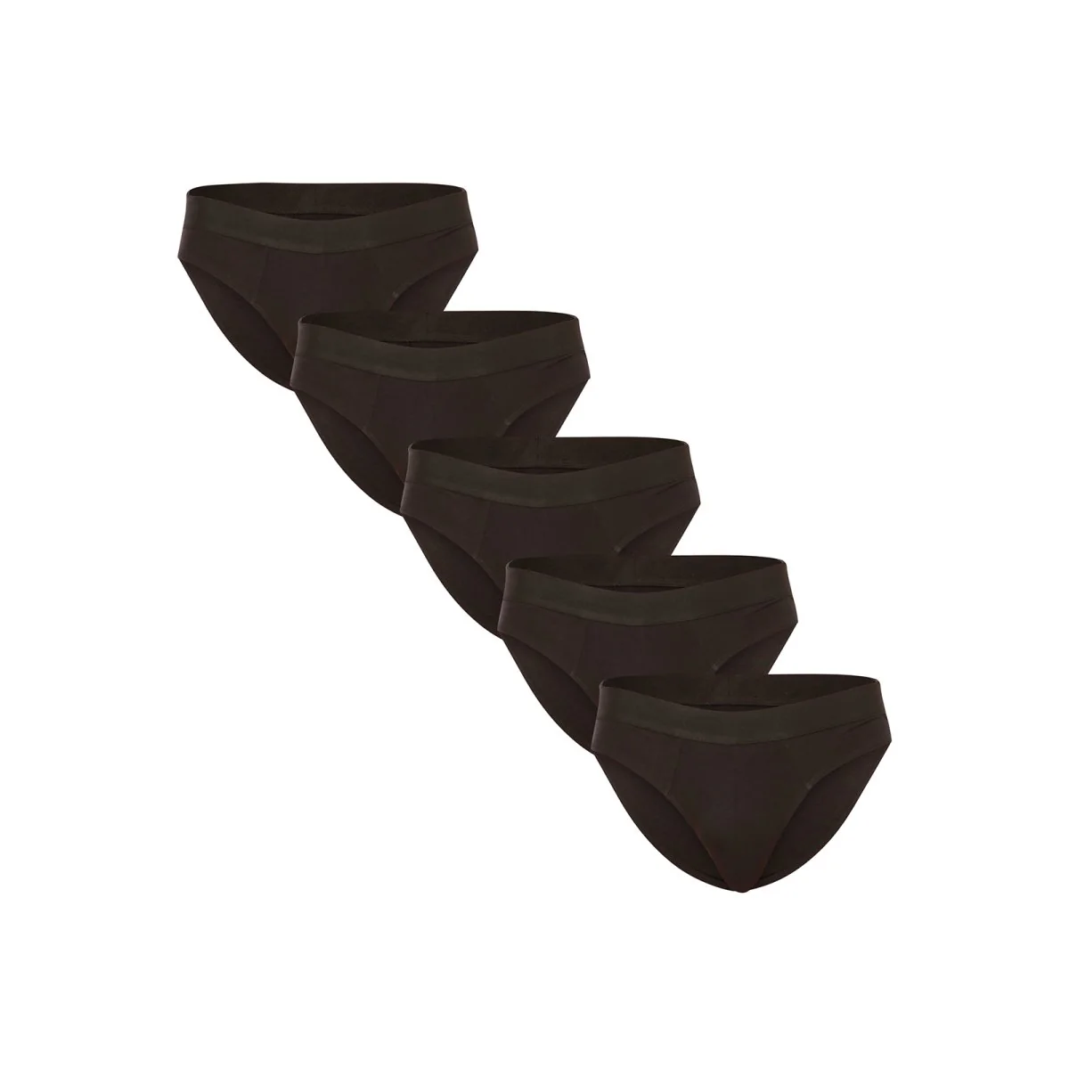 Nedeto 5PACK pánské slipy černé (5NDTS001) S