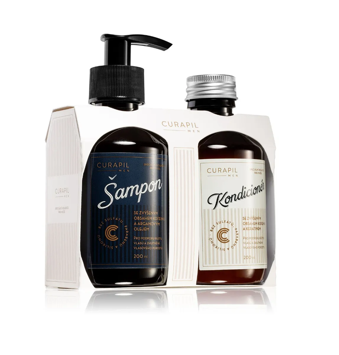 Curapil MEN Set šampon + kondicionér 200 ml + 200 ml