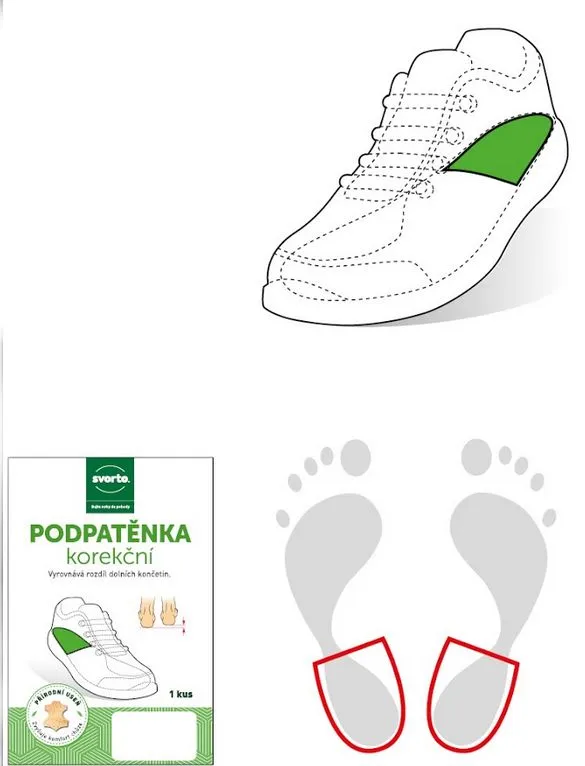 Svorto 017/d Podpatěnka korekční 2 cm 40-42 1 ks