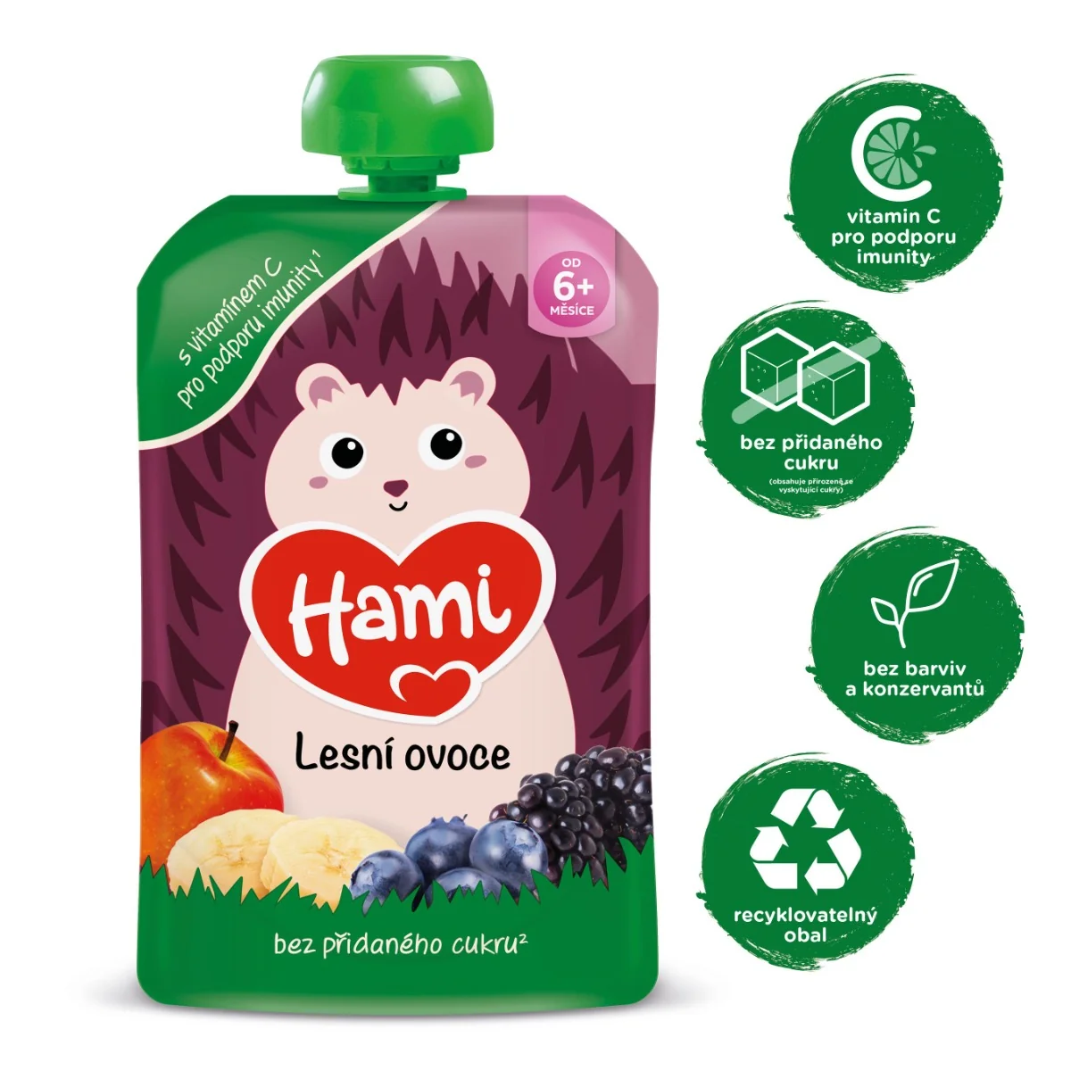 Hami Smoothie Lesní ovoce 6m+ kapsička 100 g