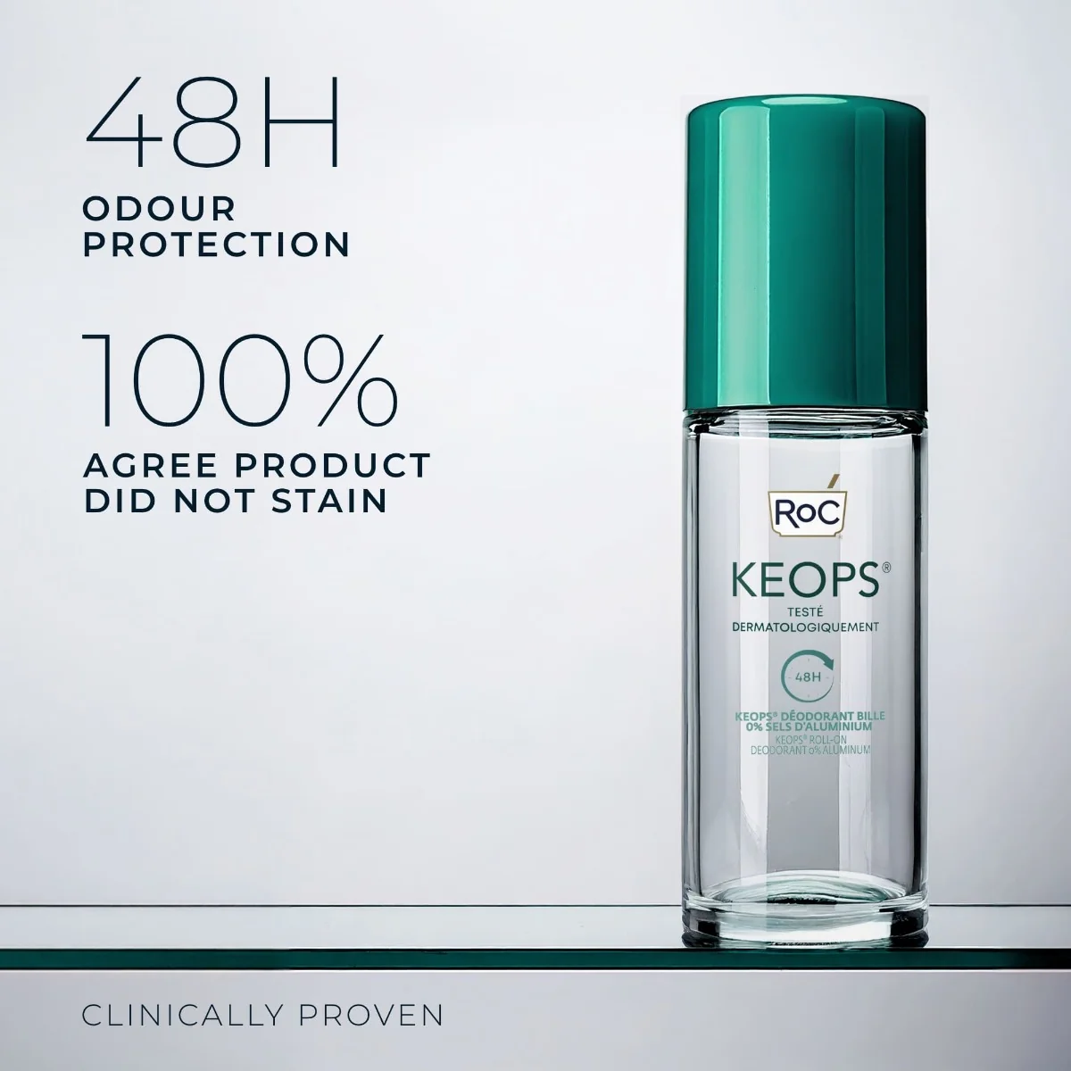 RoC Keops Deodorant 0 % hliníku roll-on 30 ml