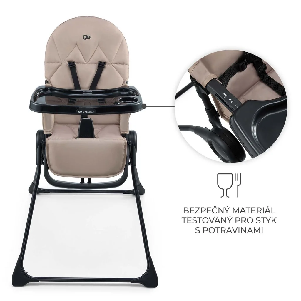 Kinderkraft Židlička jídelní Binci Beige