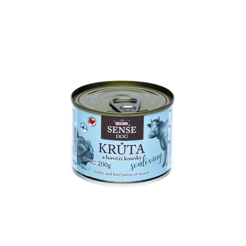 Sokol Falco SENSE DOG krůta a hovězí 200g