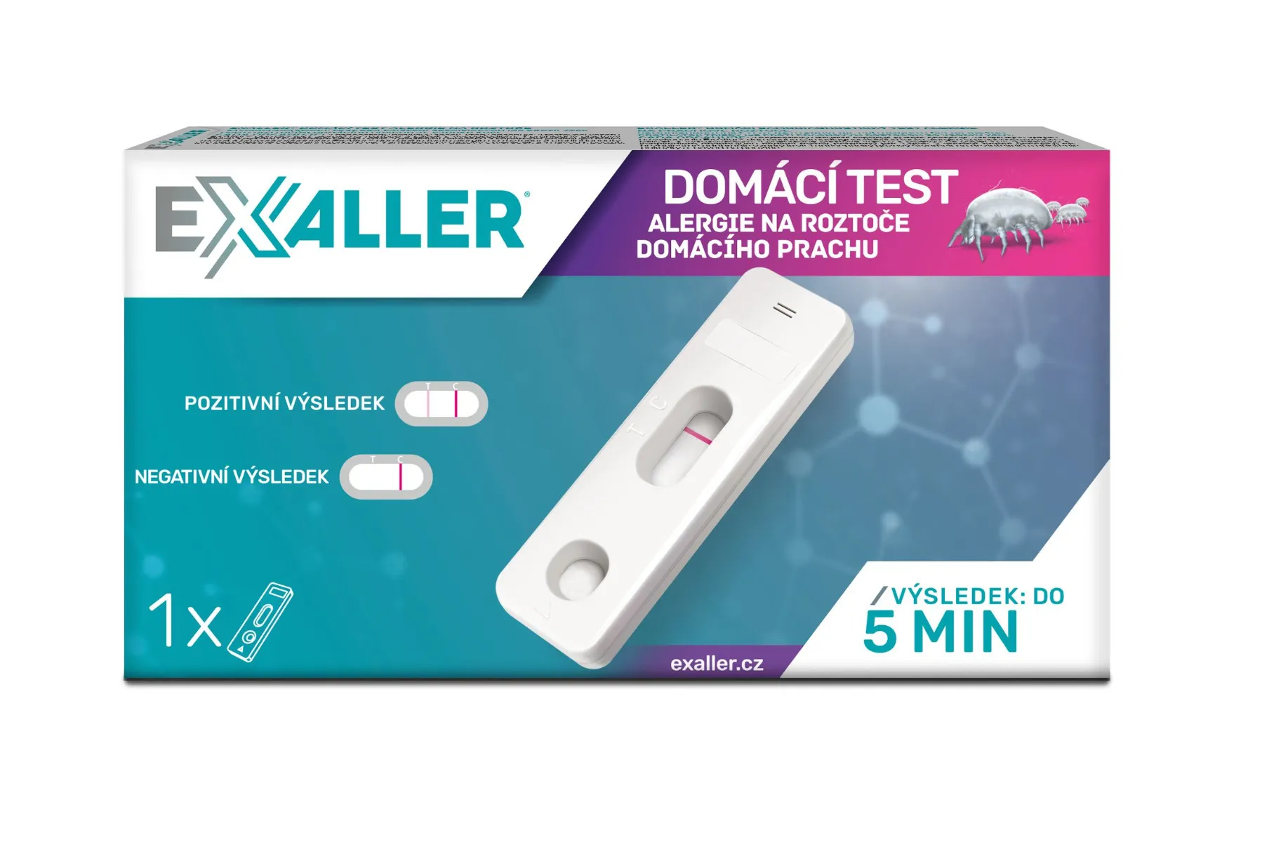 ExAller Domácí test alergie na roztoče domácího prachu
