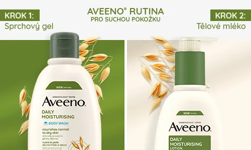 Aveeno, rutina pro suchou pokožku