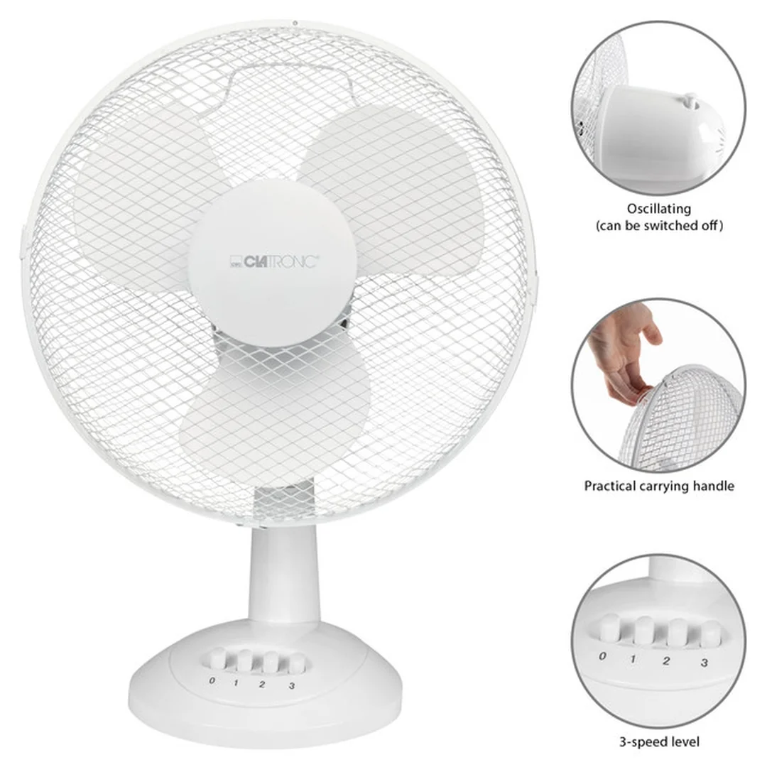 CLATRONIC VL 3602 WH ventilátor 30cm 40W stolní 