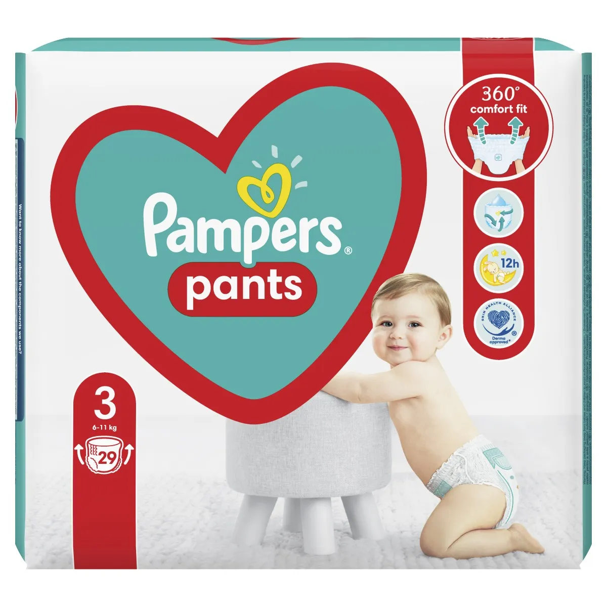 Pampers Pants vel. 3 6-11 kg plenkové kalhotky 29 ks