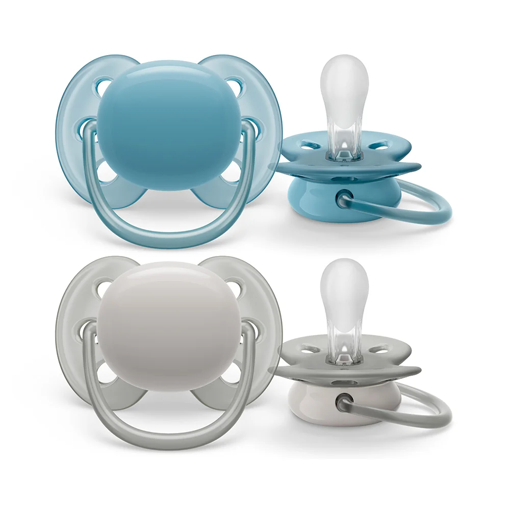 Philips Avent Šidítko Ultrasoft Premium neutral 6–18m chlapec 2 ks