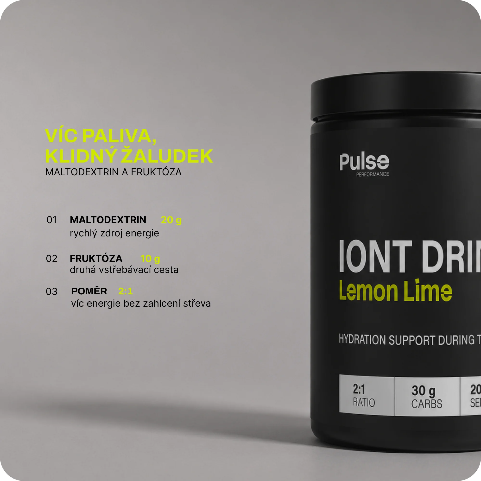 Pulse Performance Iont Drink Lemon Lime 640 g