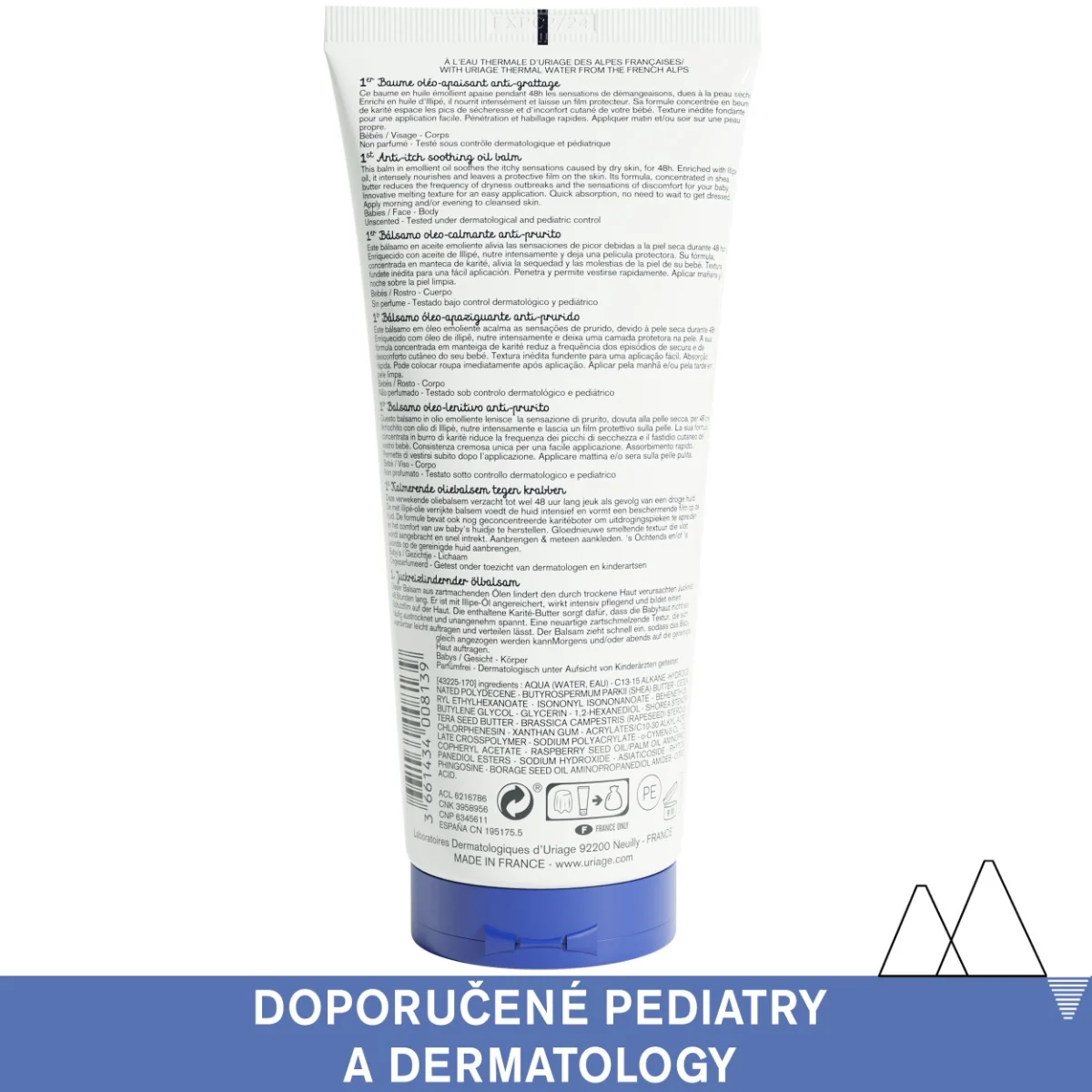 Uriage Bébé Zklidňující olejový balzám 200 ml