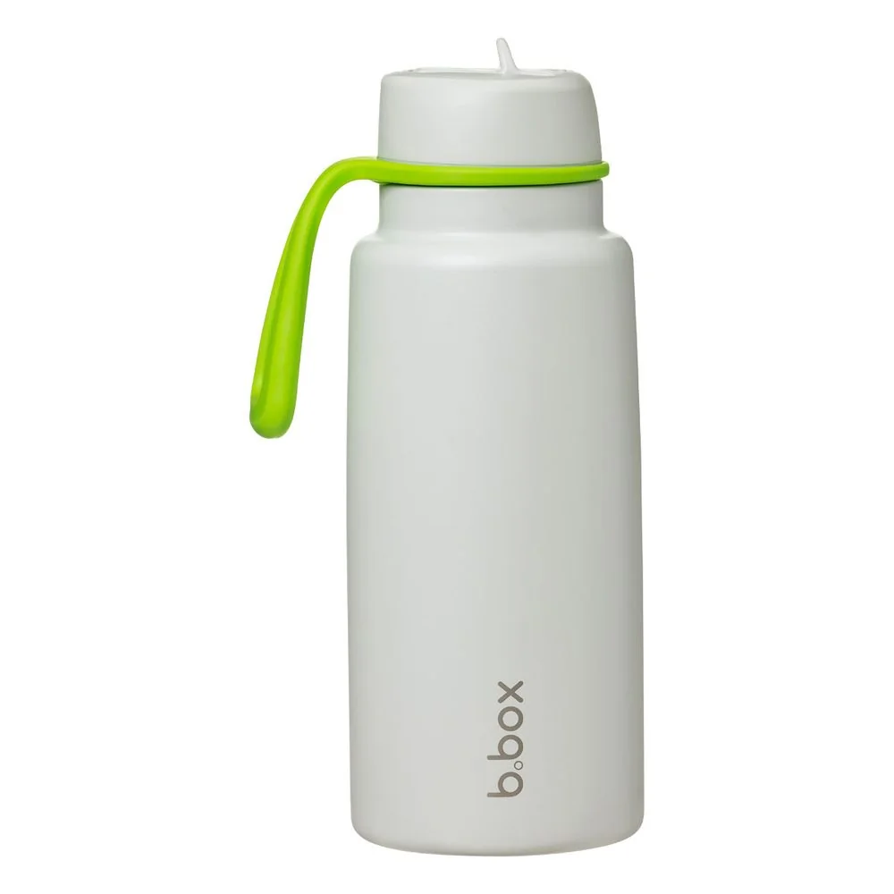 B.BOX Nerezová termolahev s brčkem 1l - lime time 