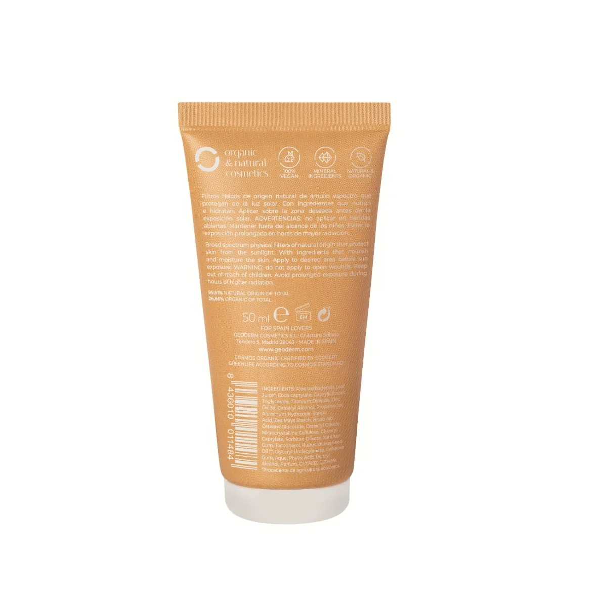 GEODERM SUN BIO Tónovaný opalovací krém SPF30 50 ml