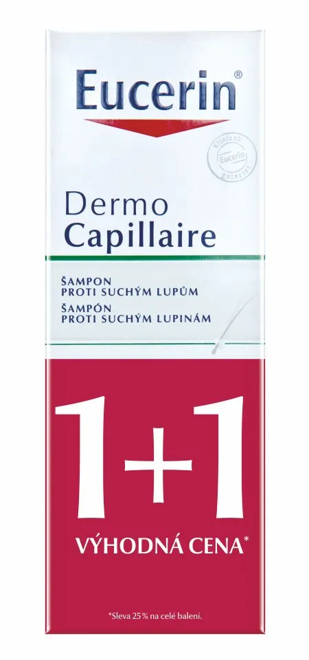 Eucerin Dermocapillaire Šampon na suché lupy duopack 2x250 ml