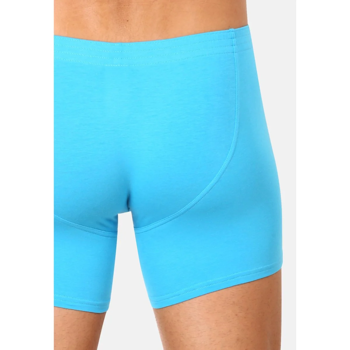 Styx Pánské boxerky long klasická guma světle modré (F1169) XXL