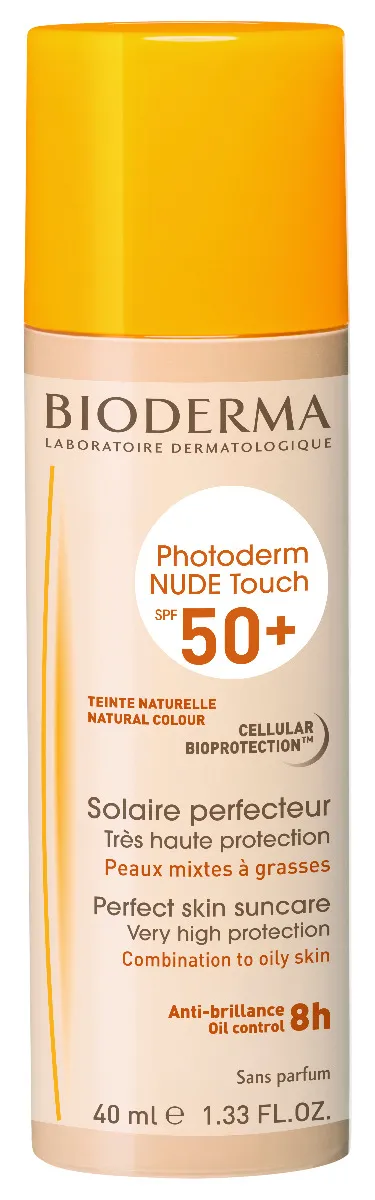 BIODERMA Photoderm NUDE Touch SPF50+ přirozený odstín 40 ml