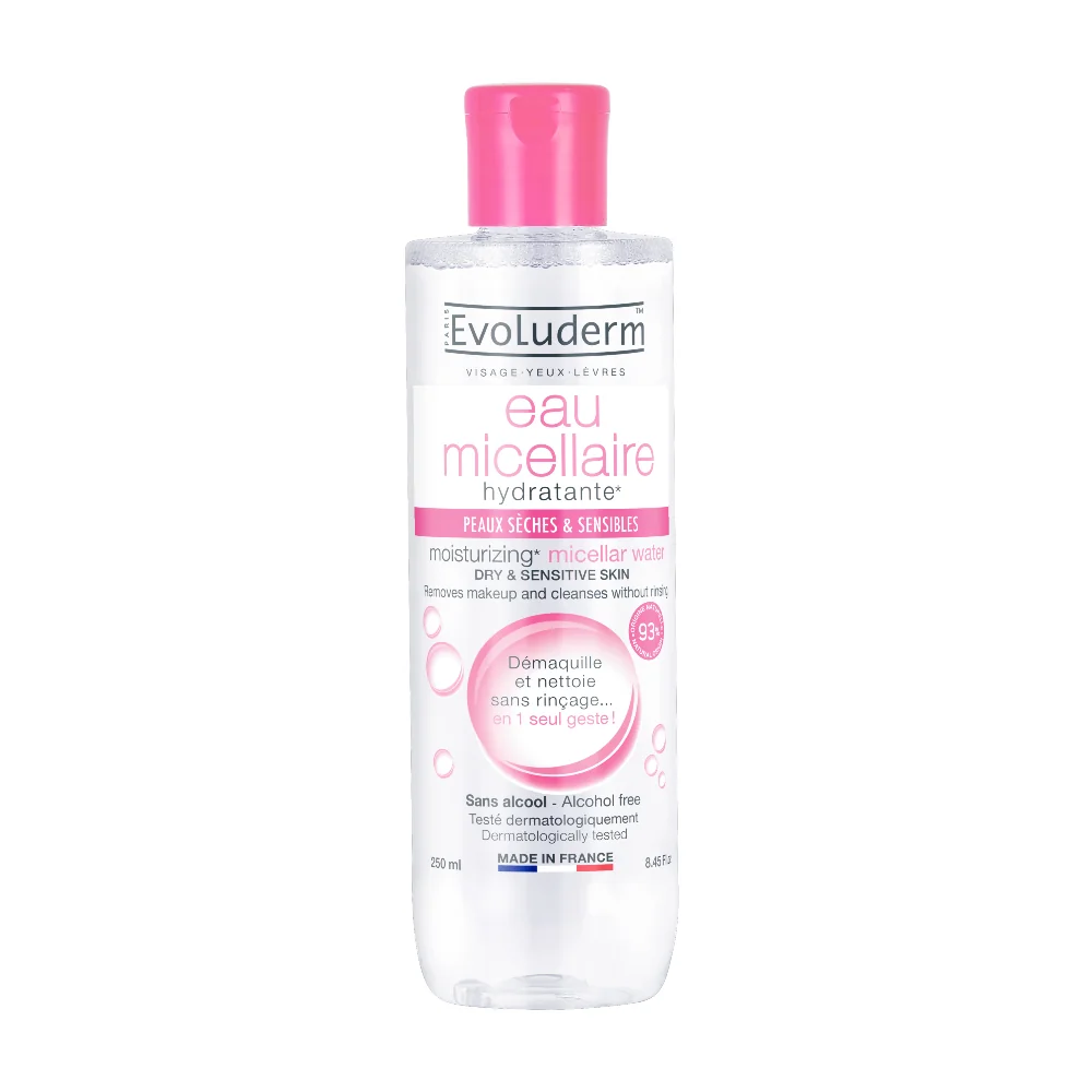 Evoluderm Micelární voda pro suchou a citlivou pleť 250 ml