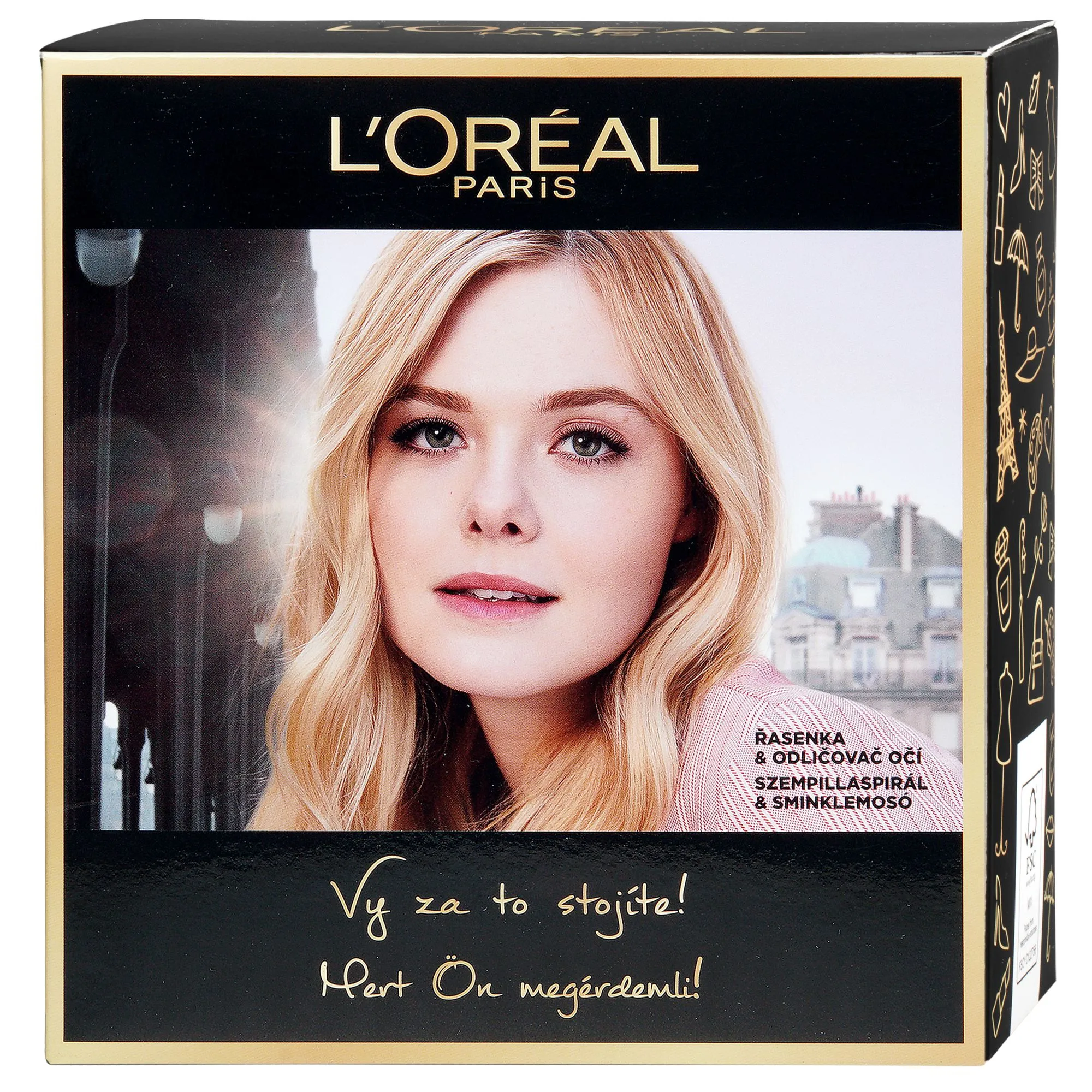 Loréal Paris Vánoční balíček řasenka + odličovač očí