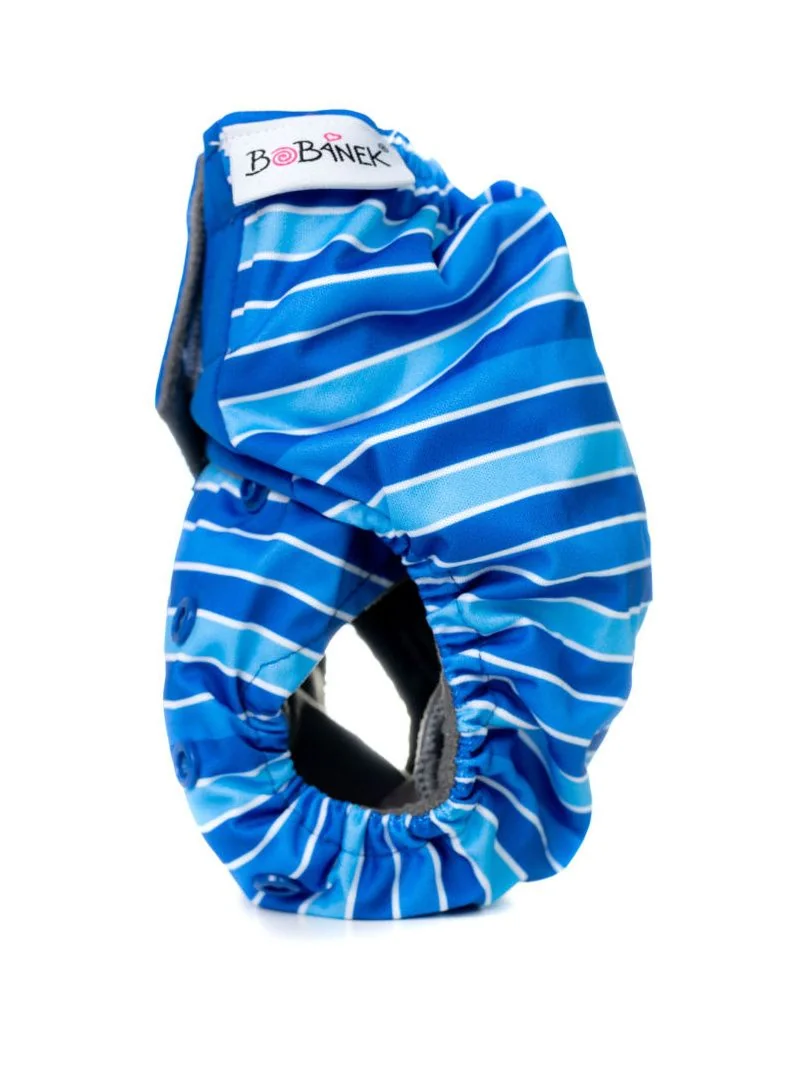 Bobánek Extra savá plena AIO suchý zip 1 ks modré proužky