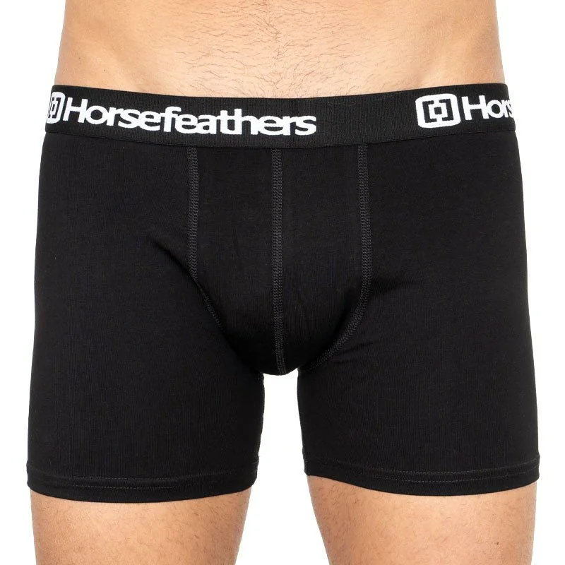 Horsefeathers 3PACK pánské boxerky černé (AM067A) L