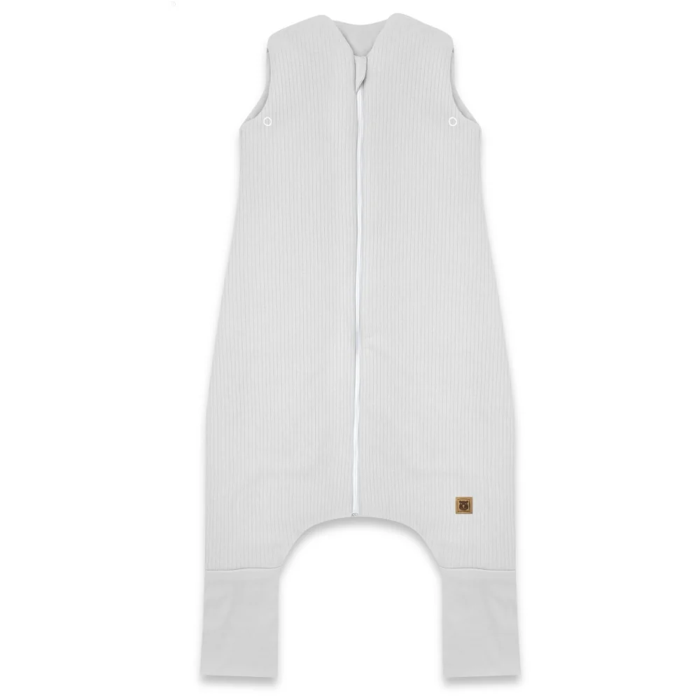 Miminu Spací vak se zahrnovacími nohavičkami, Soft Interlock, proužek, šedý, vel. M