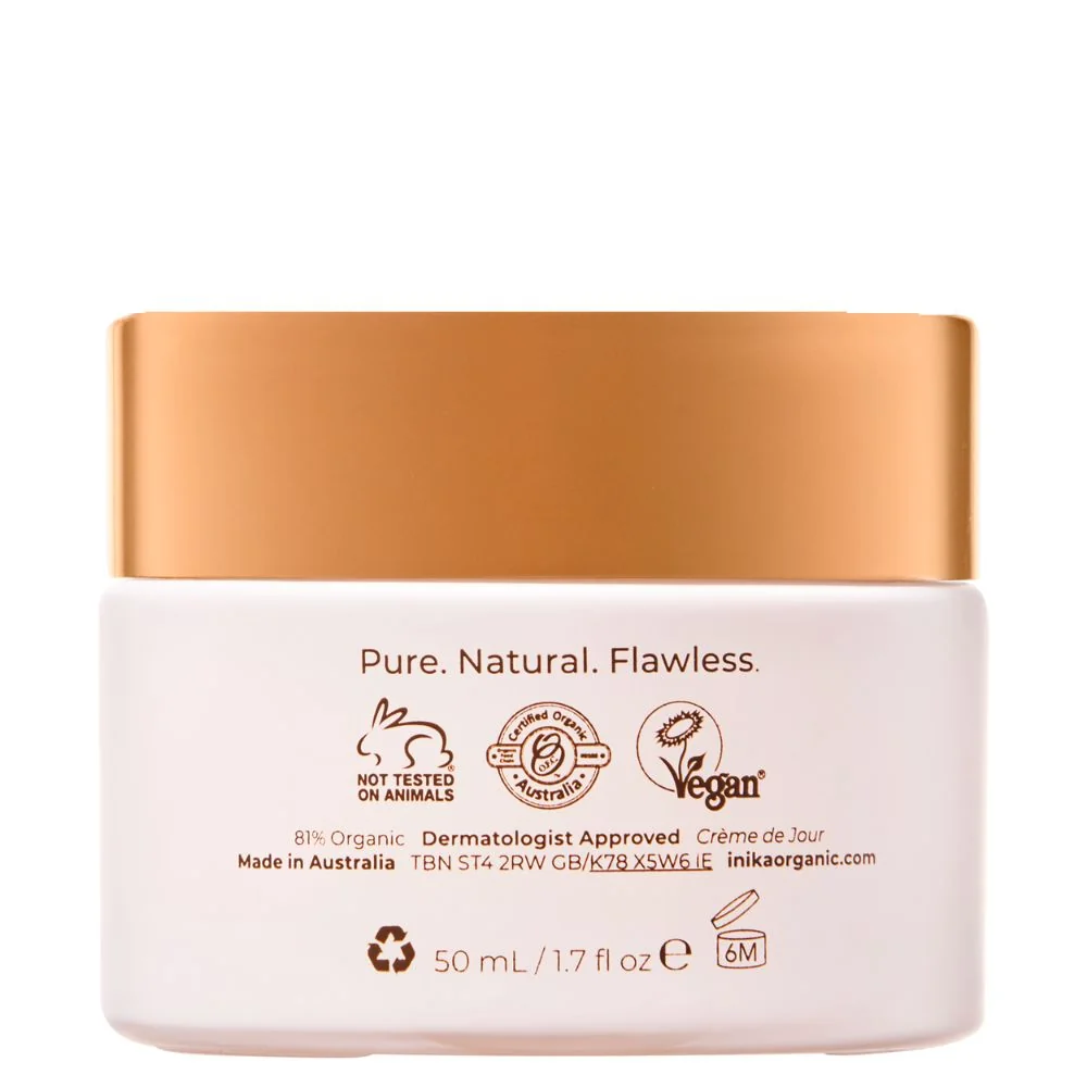 Inika Organic Denní krém s výtažkem z kořene Maca a probiotiky 50 ml