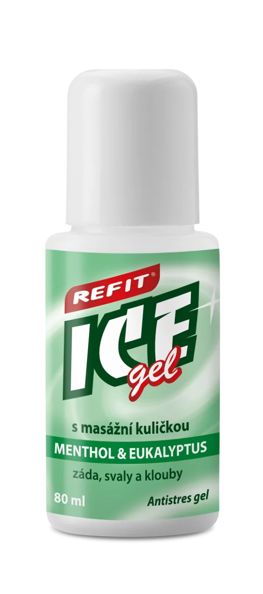Refit Ice Masážní gel s mentholem a ekualyptem roll–on 80 g