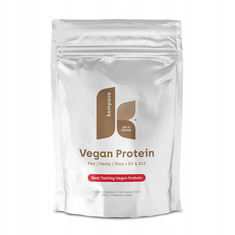 KOMPAVA Vegan Protein 525g čokoláda pomeranč