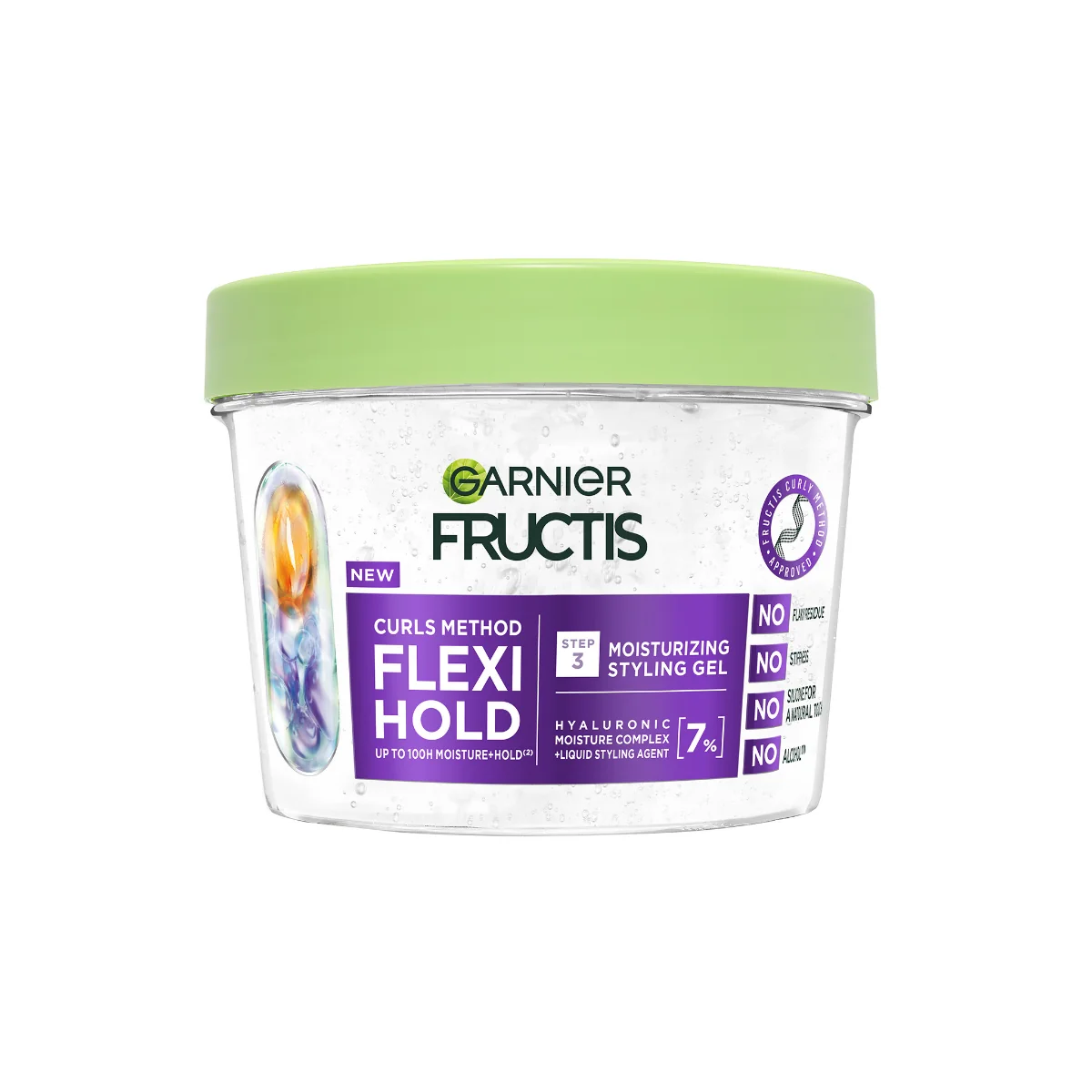 Garnier Fructis Curls Method Flexi Hold gel pro všechny typy kudrnatých a vlnitých vlasů 370 ml
