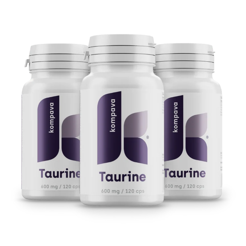 KOMPAVA Stimulant Taurin 600 mg/120 kapslí