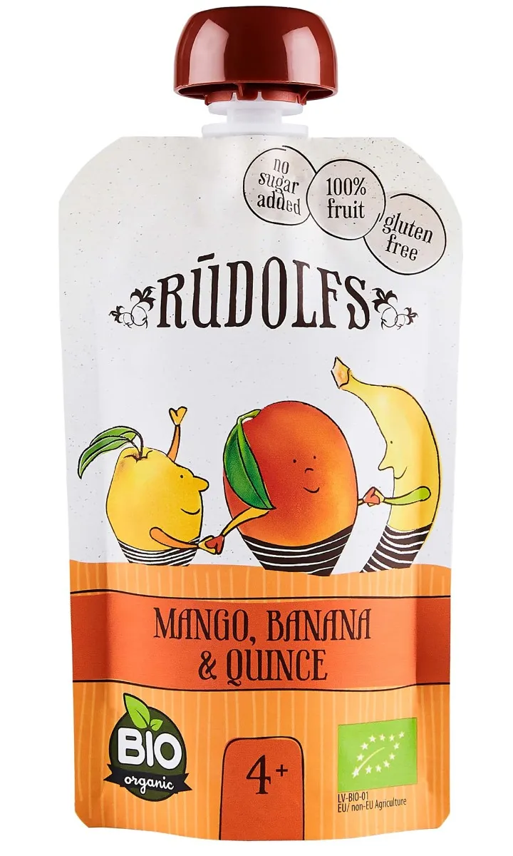 Rudolfs Mango, banán a kdoule BIO kapsička 110 g
