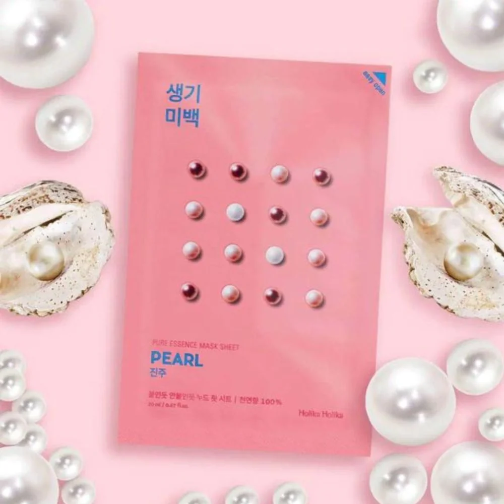 Holika Holika Pure Essence Pearl osvěžující plátýnková maska 23 ml