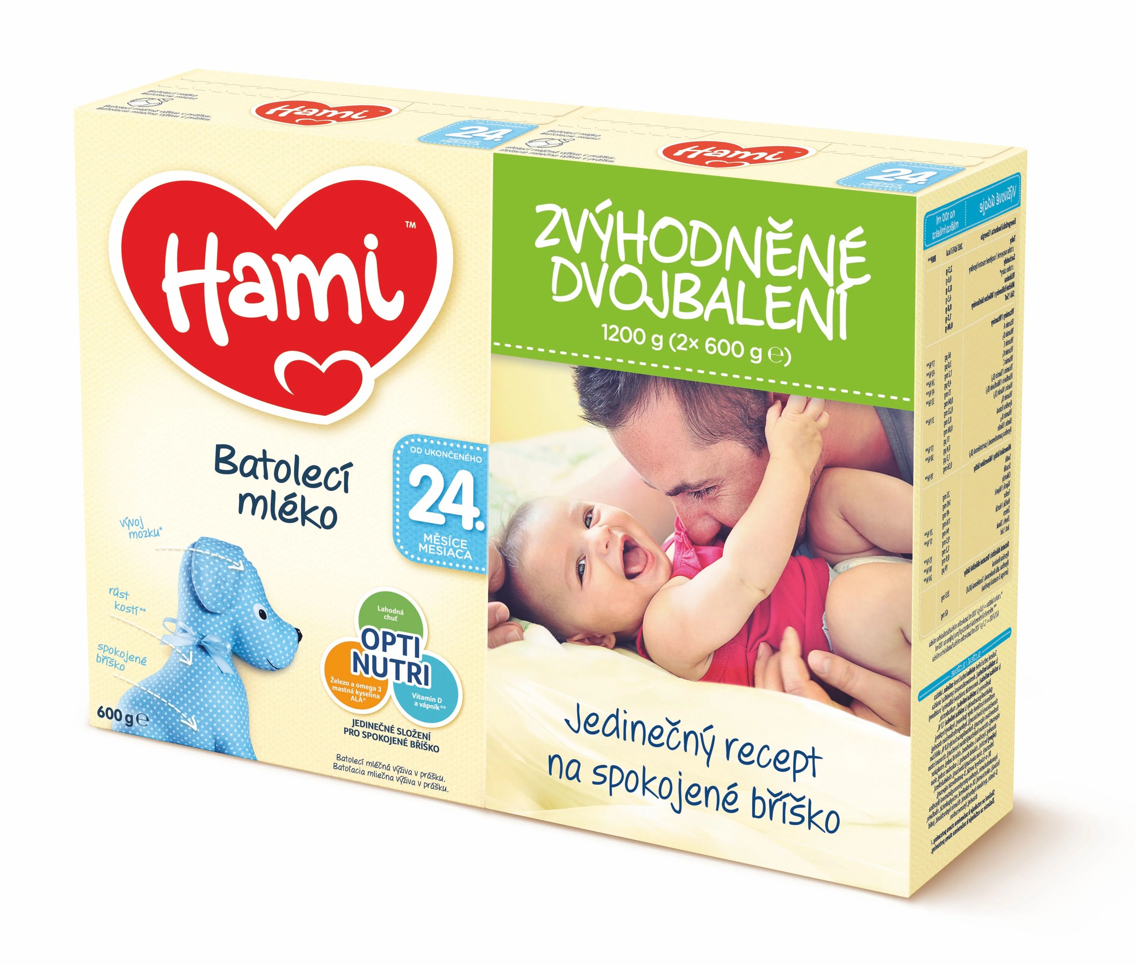 Hami 24+ duopack 2x600 g