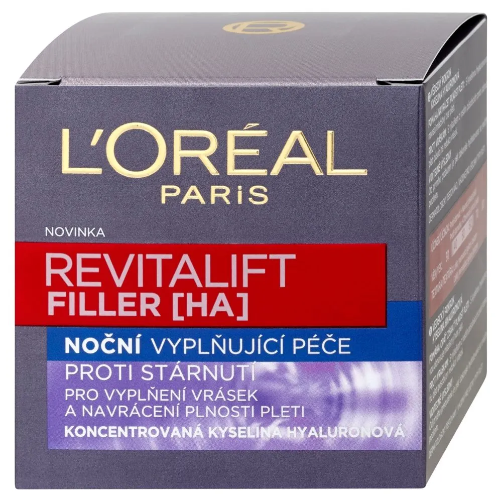 Loréal Paris Revitalift Filler [HA] noční krém proti vráskám 50 ml