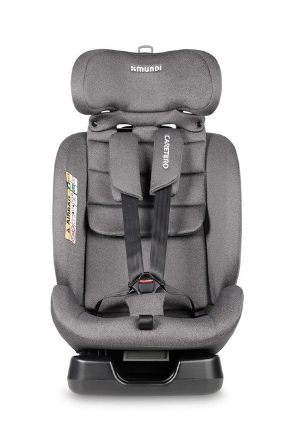 Caretero Dětská autosedačka Mundi i-Size, šedá, 40–150 cm