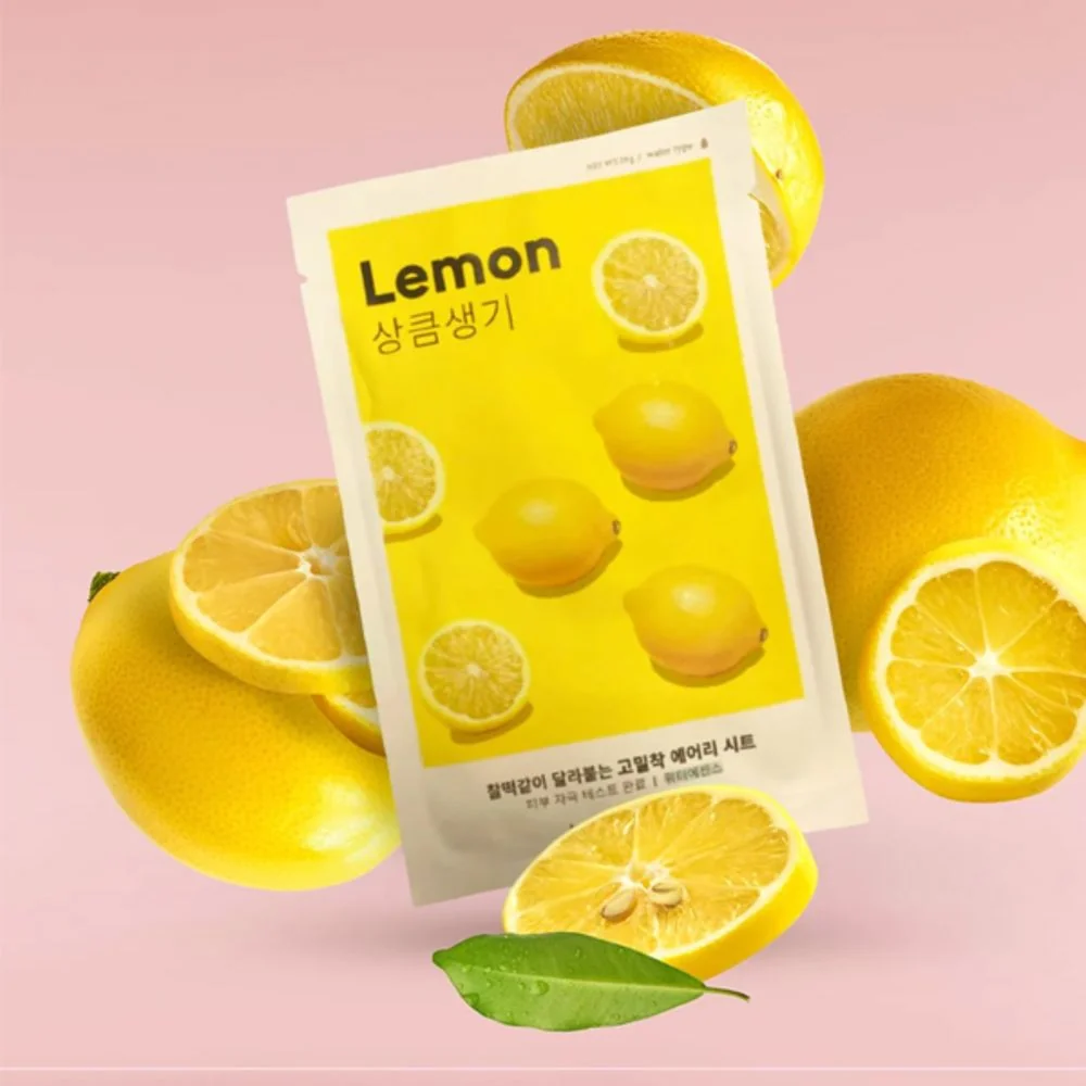 Missha Airy Fit Lemon rozjasňující plátýnková maska 19 g