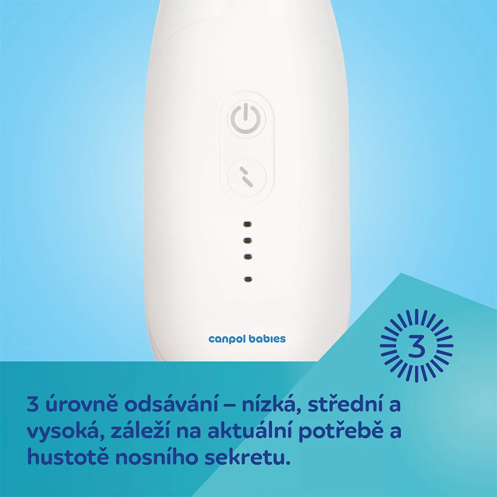 Canpol babies EASY&NATURAL elektrická nosní odsávačka