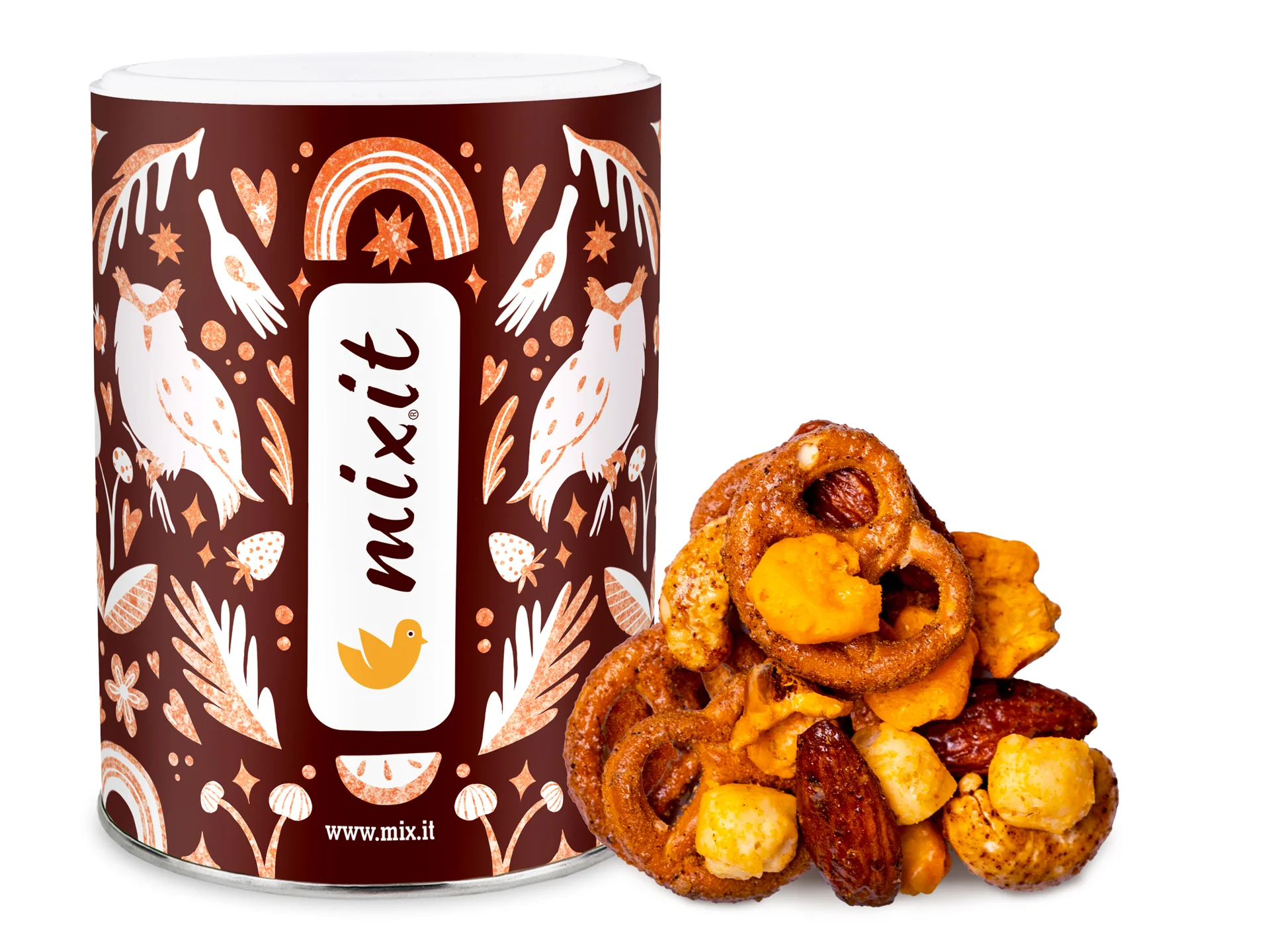 Mixit Crunchy mix sýr, oříšky a preclíky s medem a chilli 230 g