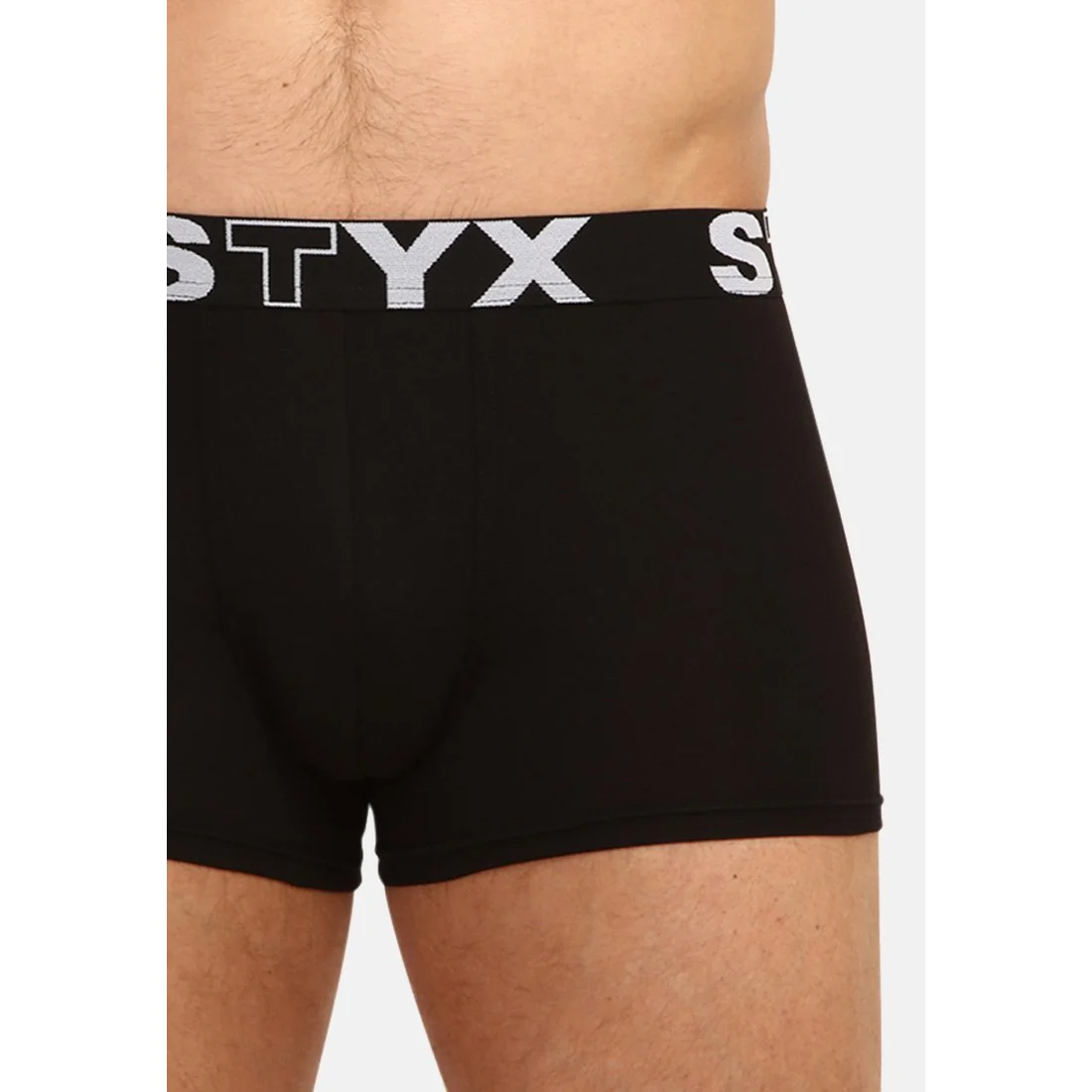 Styx Pánské boxerky sportovní guma černé (G960) L
