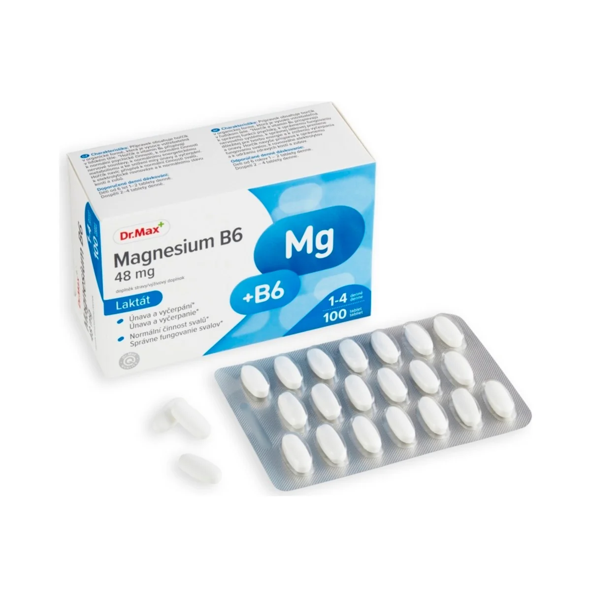 Dr. Max Magnesium B6 48 mg Lactate 100 tablet