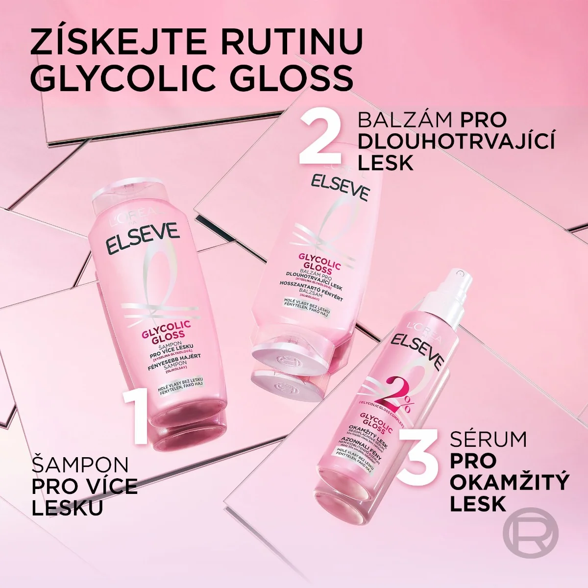 Loréal Paris Elseve Glycolic Gloss balzám 300 ml
