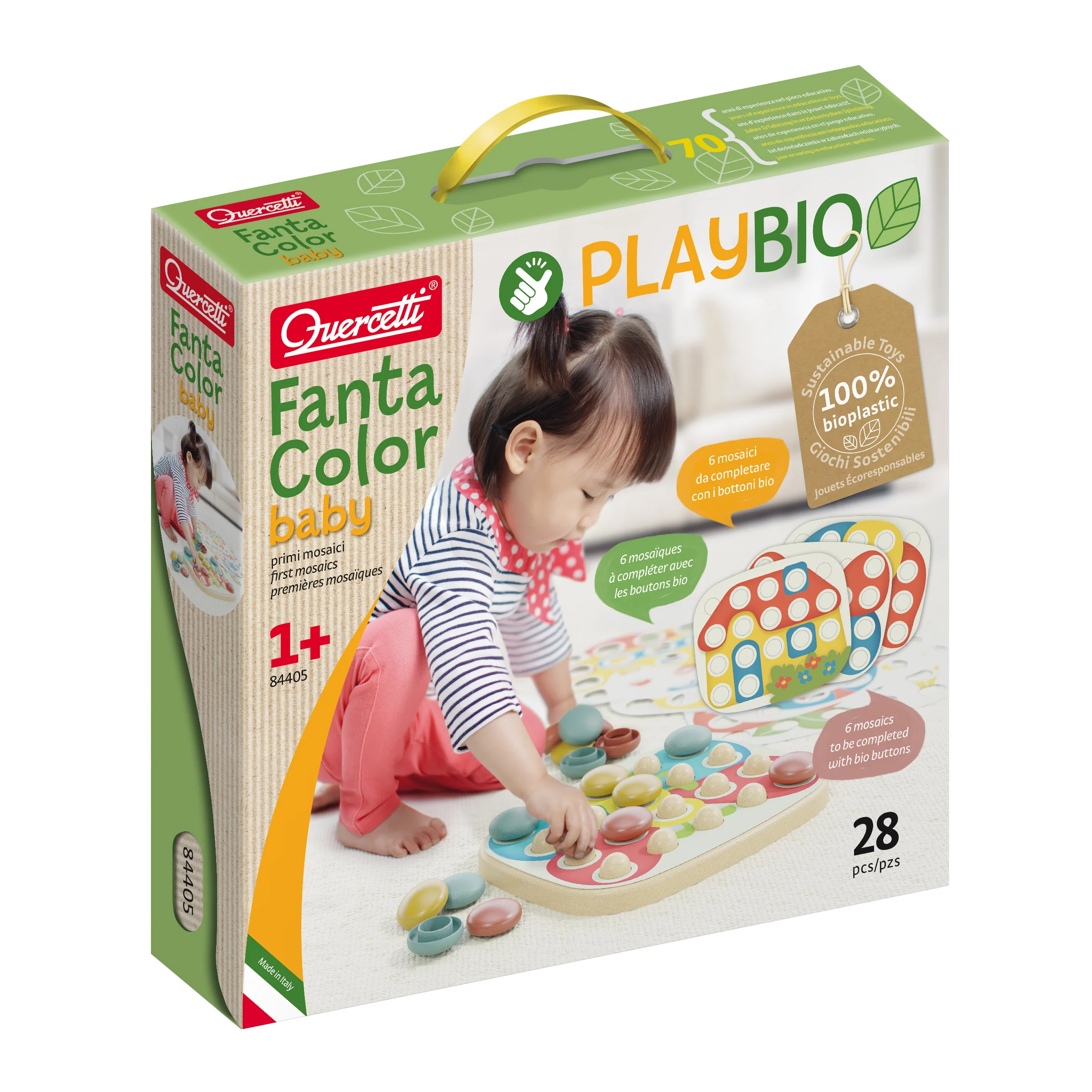 Quercetti PlayBio - Fanta Color Baby - mozaika