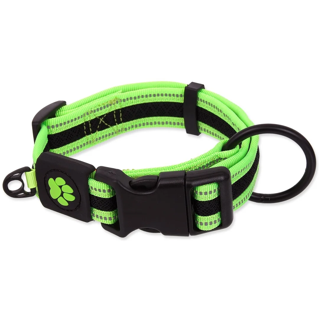 Active Dog Obojek Fluffy L limetka 3,2x39-59cm