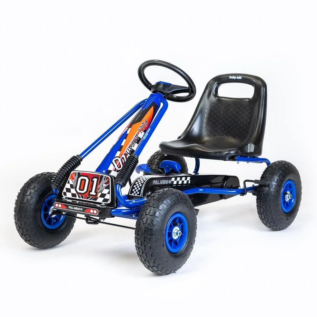Baby Mix Dětská šlapací motokára Go-kart  Razor modrá