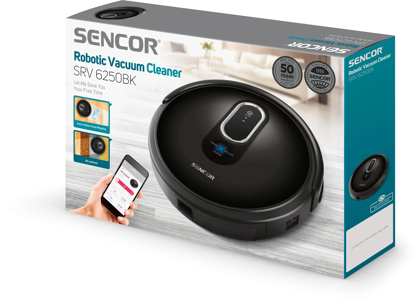 SENCOR SRV 6250BK-EUE3 robotický vysavač