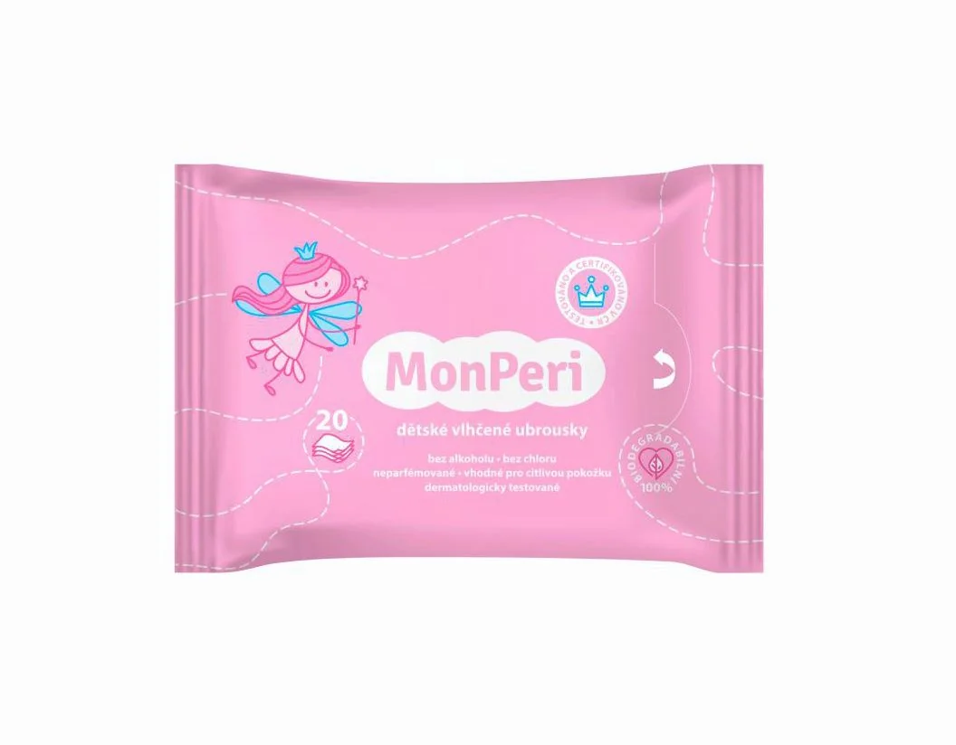 MonPeri Dětské vlhčené ubrousky 20 ks