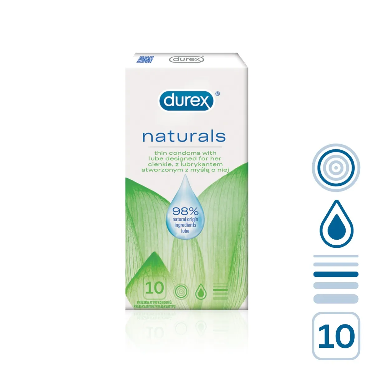 Durex Naturals kondomy 10 ks